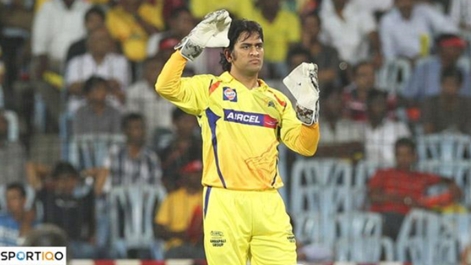 MS Dhoni in his early days playing CSK