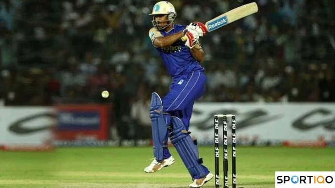 Yusuf Pathan batting for Rajasthan Royals